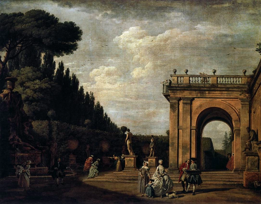  230-Veduta nel Parco della Villa Ludovisi a Roma-The Hermitage, St. Petersburg 
